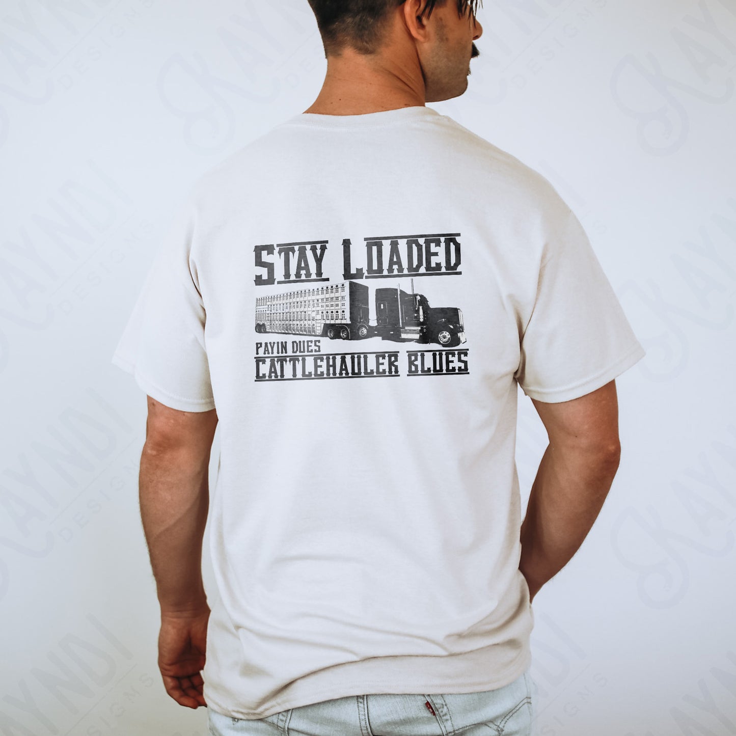 Cattle Hauler Blues Sublimation Design PNG Digital Download Printable Country Cattle Hauler Southern