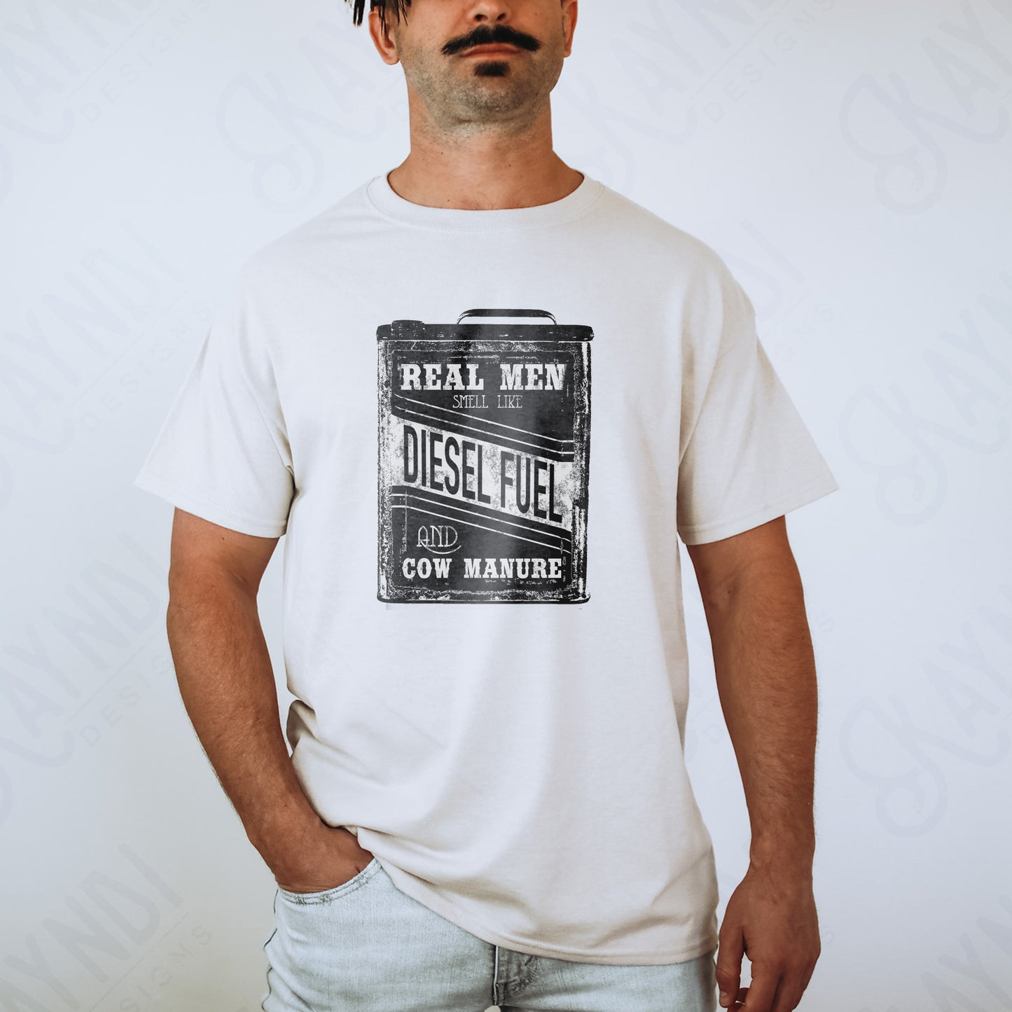 Real Men Smell Like Diesel Fuel and Cow Manure Sublimation Design PNG Digital Download Printable DTF Print Working Men