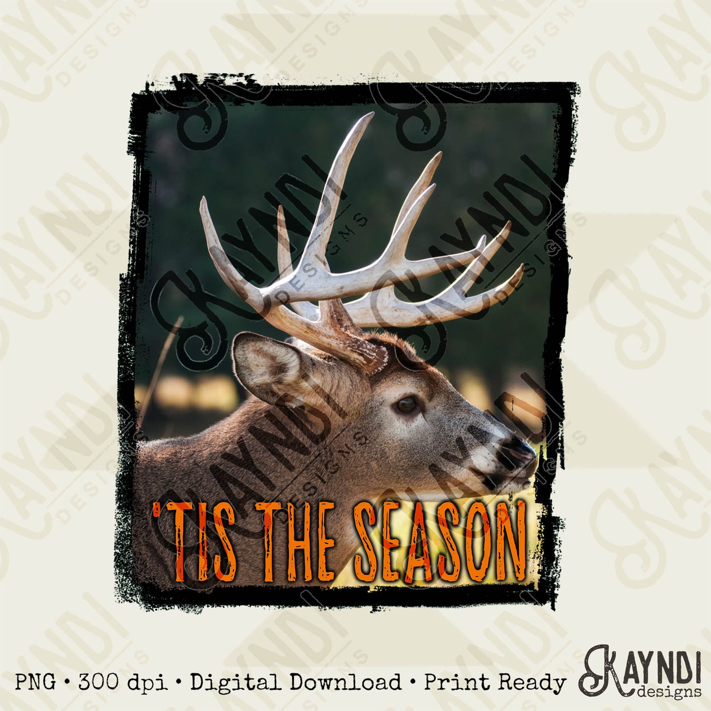 'Tis The Season Deer Season Hunting Season Men’s Sublimation Design Png Digital Download Camouflage Manly Men’s Shirt Design DTG Printing