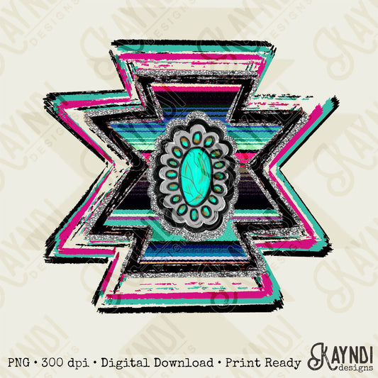 Aztec Concho Design PNG Digital Download Sublimation Design Print Serape