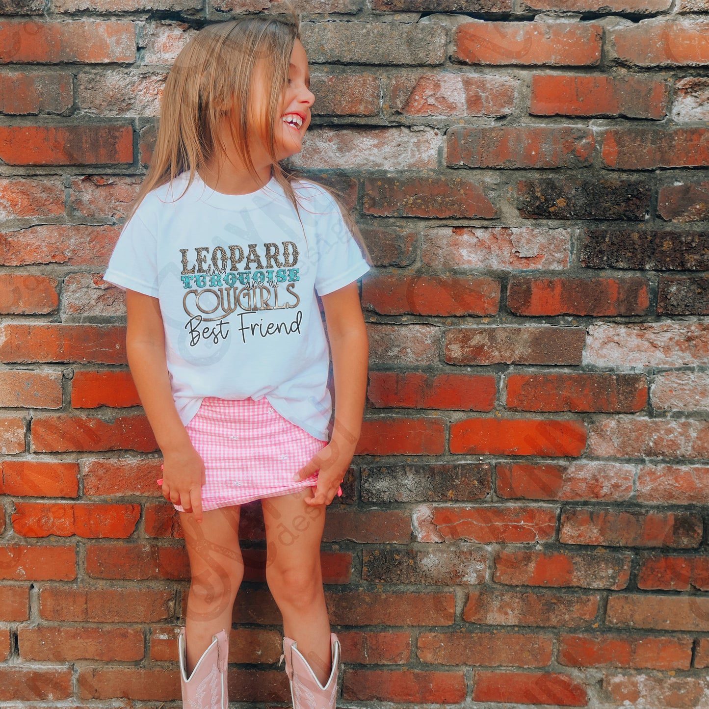 Leopard and Turquoise are a Girls Best Friend Sublimation Design PNG Digital Download Printable Western Country Southern Cow Hide Fur Print