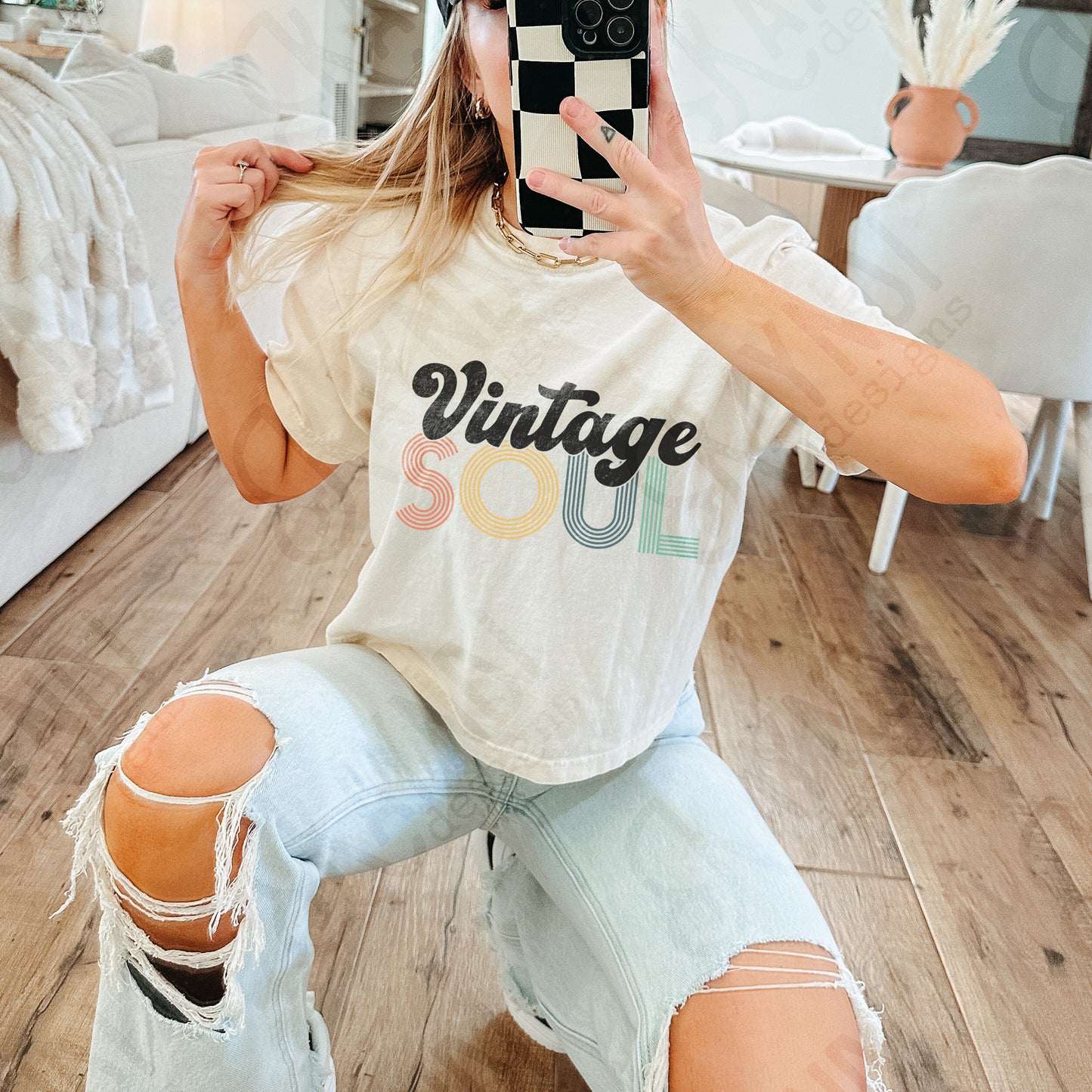 Vintage Soul Retro Sublimation Design PNG Digital Download Printable
