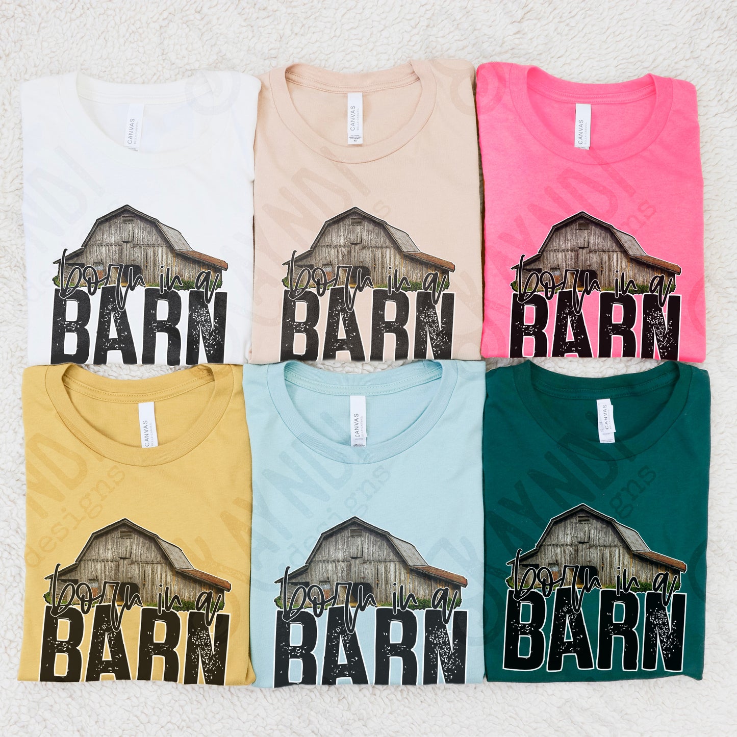 Born In a Barn Sublimation Design PNG Digital Download Printable Country Western Southern Farm Farmer Saying Quote