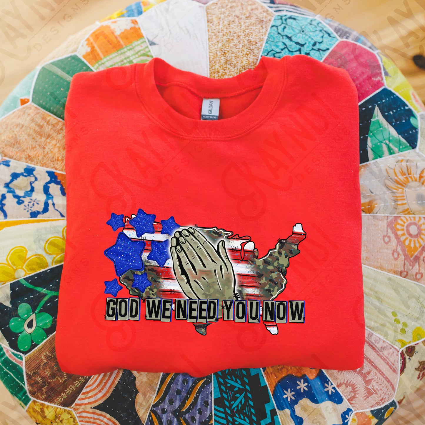 God We Need You Now Sublimation Design PNG Digital Download Printable Camo Leopard Cheetah Praying Hands USA 13 911 Soldiers