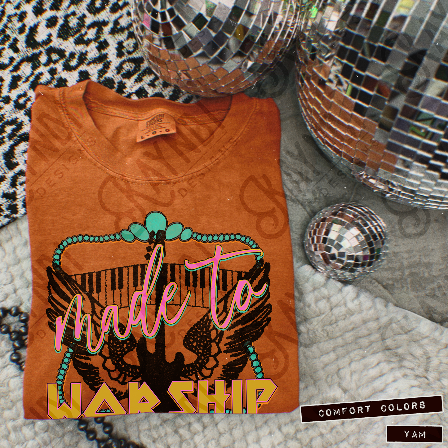 Made to Worship Fierce Faith Collab Design Sublimation Design PNG Digital Download Printable Cute Rock Band Worship