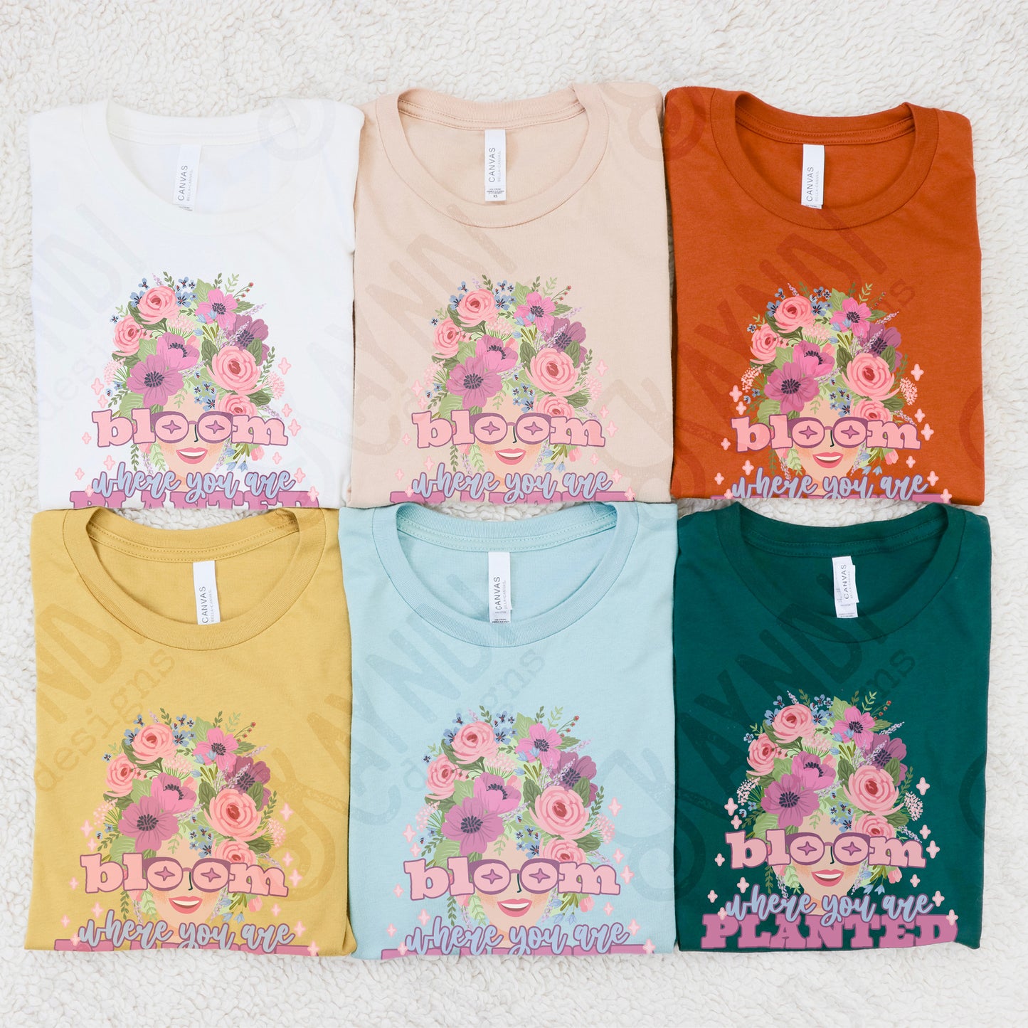 Bloom Where You are Planted Sublimation Design PNG Digital Download Printable Spring Flowers