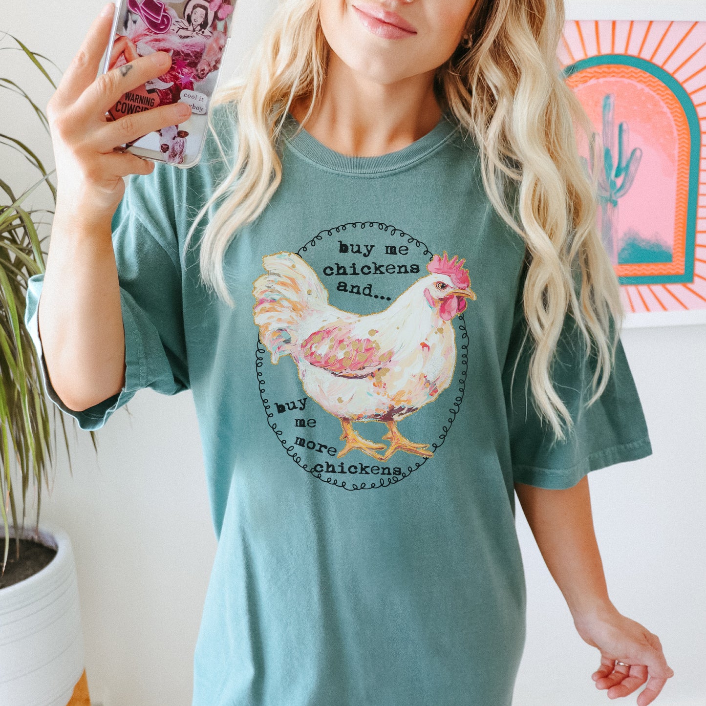 Buy Me Chickens and Sublimation Design PNG Digital Download Printable Chickens Rooster Country