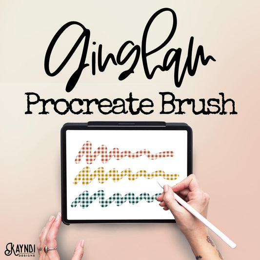 Gingham Procreate Texture Brush