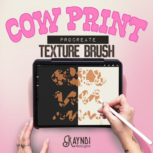 Cow Print Procreate Texture Brush