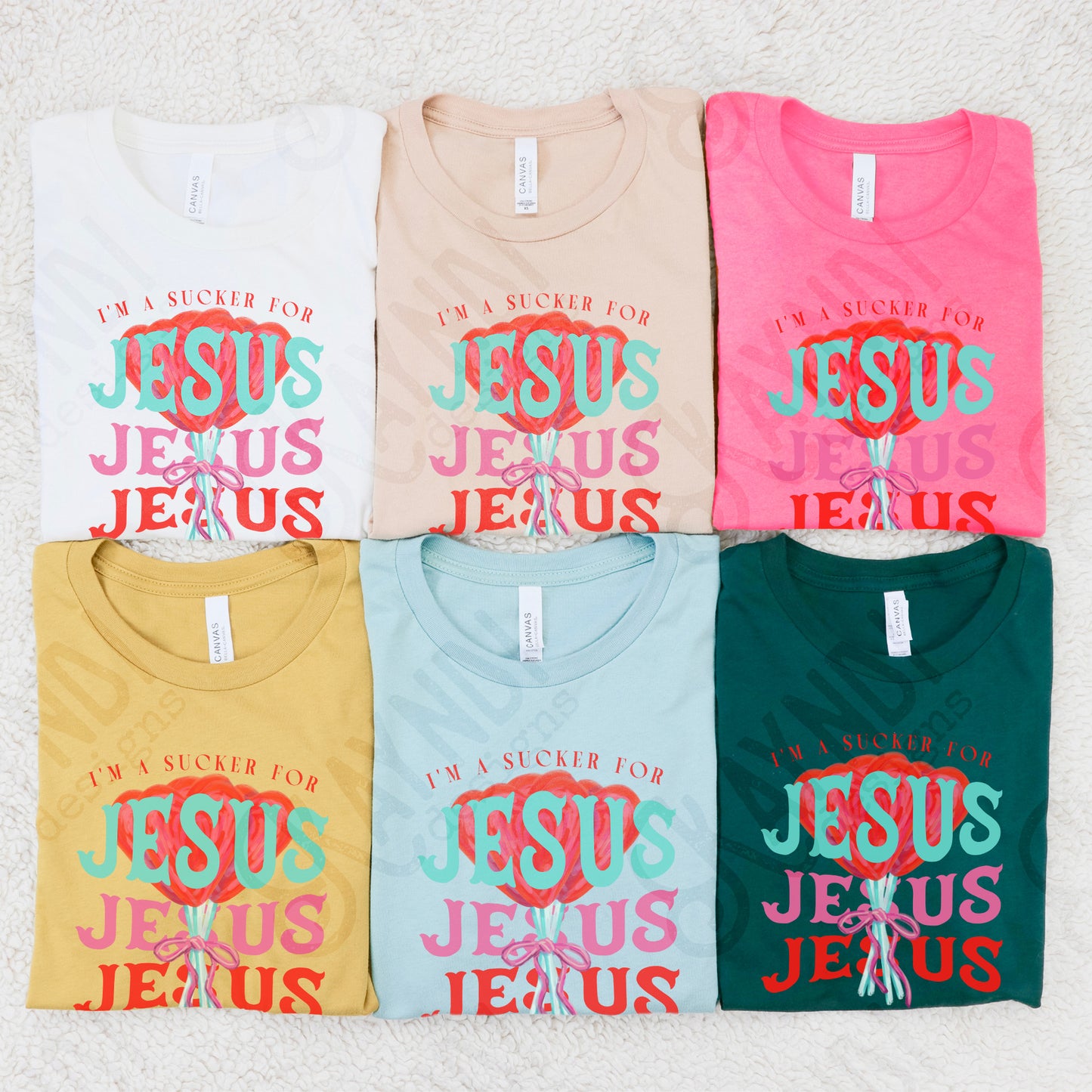 I'm a Sucker for Jesus 2 Sublimation Design PNG Digital Download Printable Cute Faith