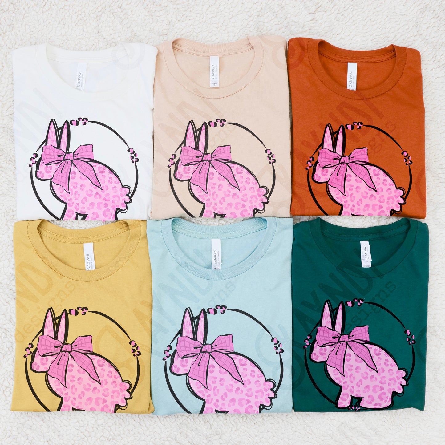 Leopard Bunny Pink Sublimation Design PNG Digital Download Printable Cute Easter