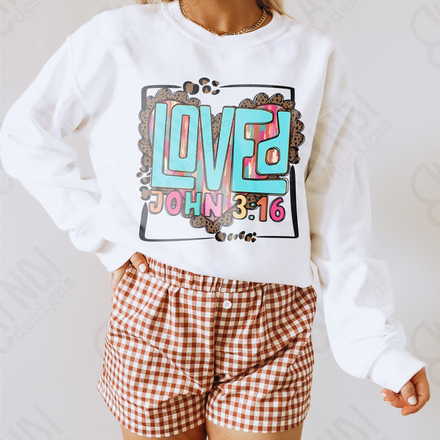 Loved Sublimation Design PNG Digital Download Printable Faith Valentines