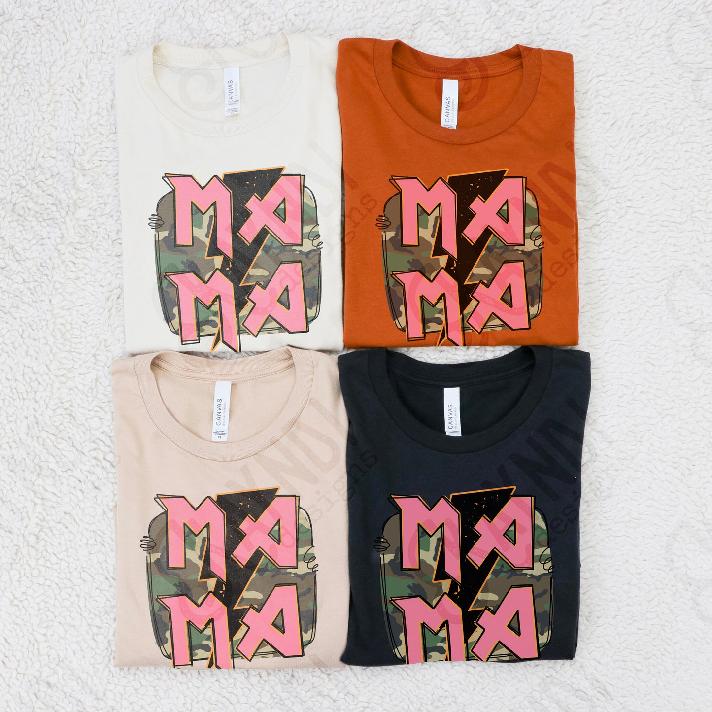 Mama Camo Sublimation Design PNG Digital Download Printable Southern Lightning Pink Retro