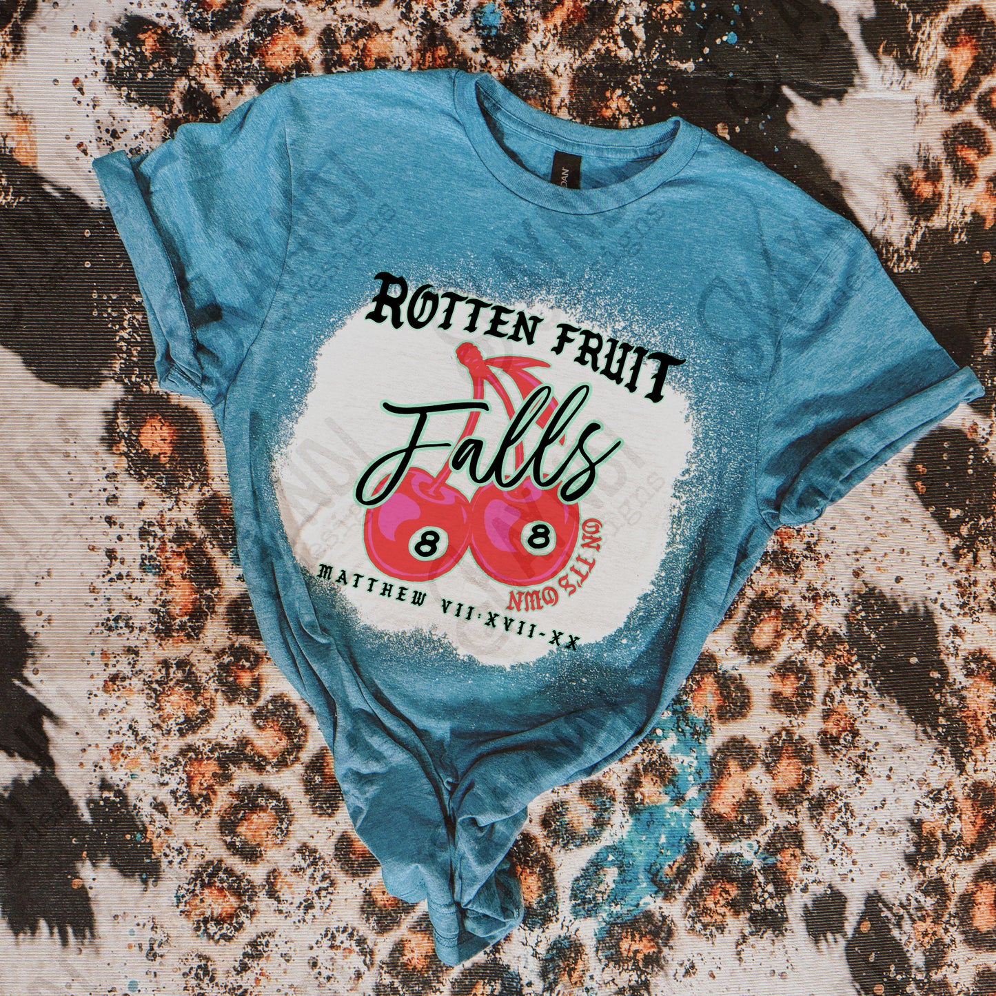 Rotten Fruit Falls on it's Own Sublimation Design PNG Digital Download Printable Verse Faith