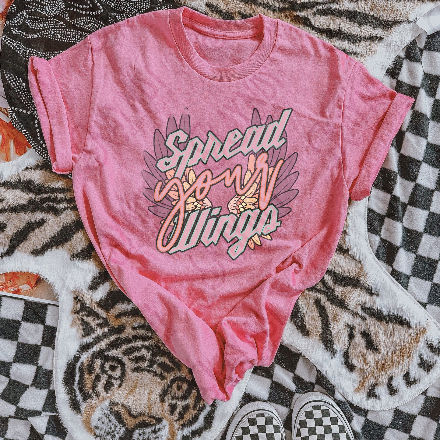 Spread Your Wings 2 Sublimation Design PNG Digital Download Printable Vintage Purple