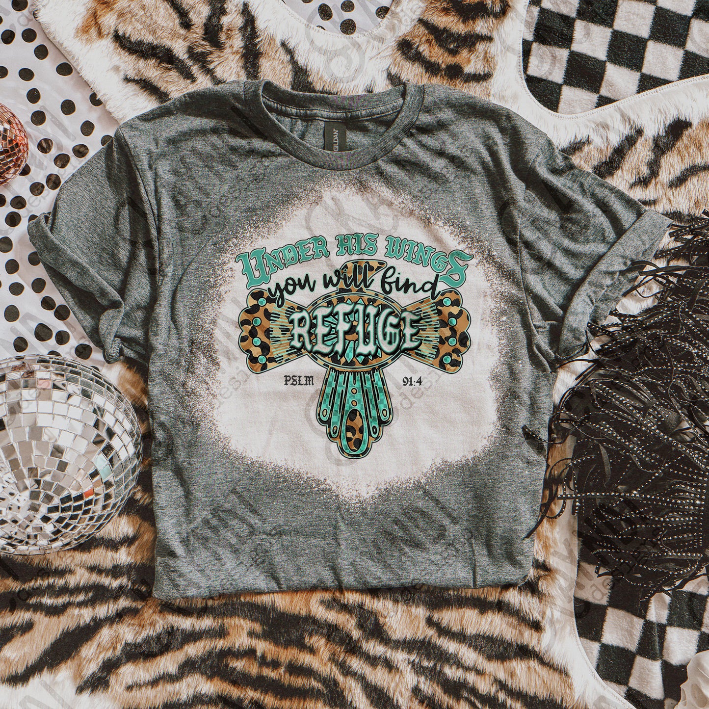 Under His Wings Sublimation Design PNG Digital Download Printable Verse Faith Freebird