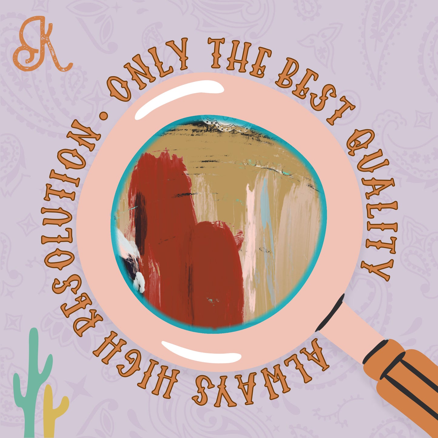 Western Circle Sublimation Design PNG Digital Download Printable Turquoise Cowboy