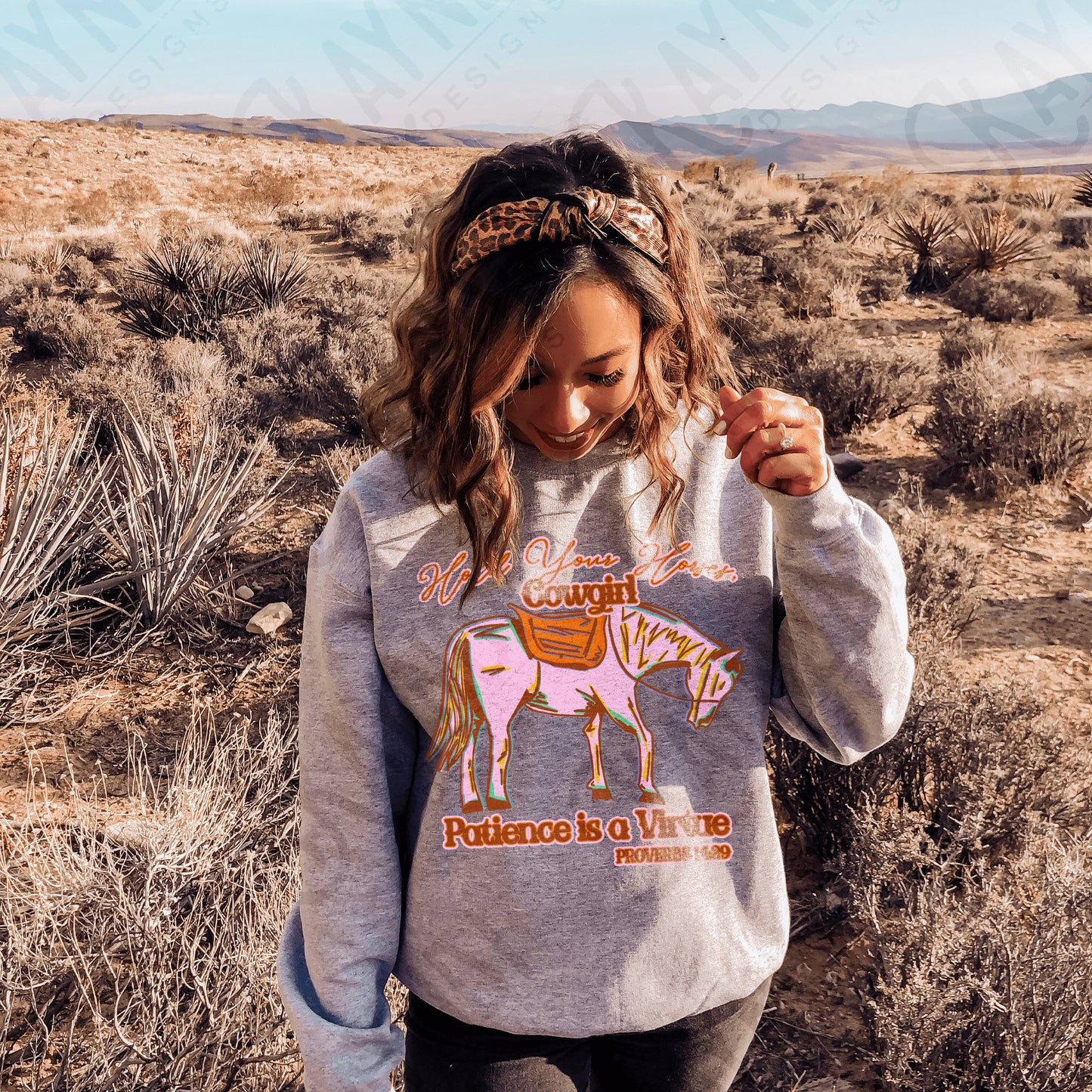 Hold Your Hourses Sublimation Design PNG Digital Download Printable Western Girly Cowgirl