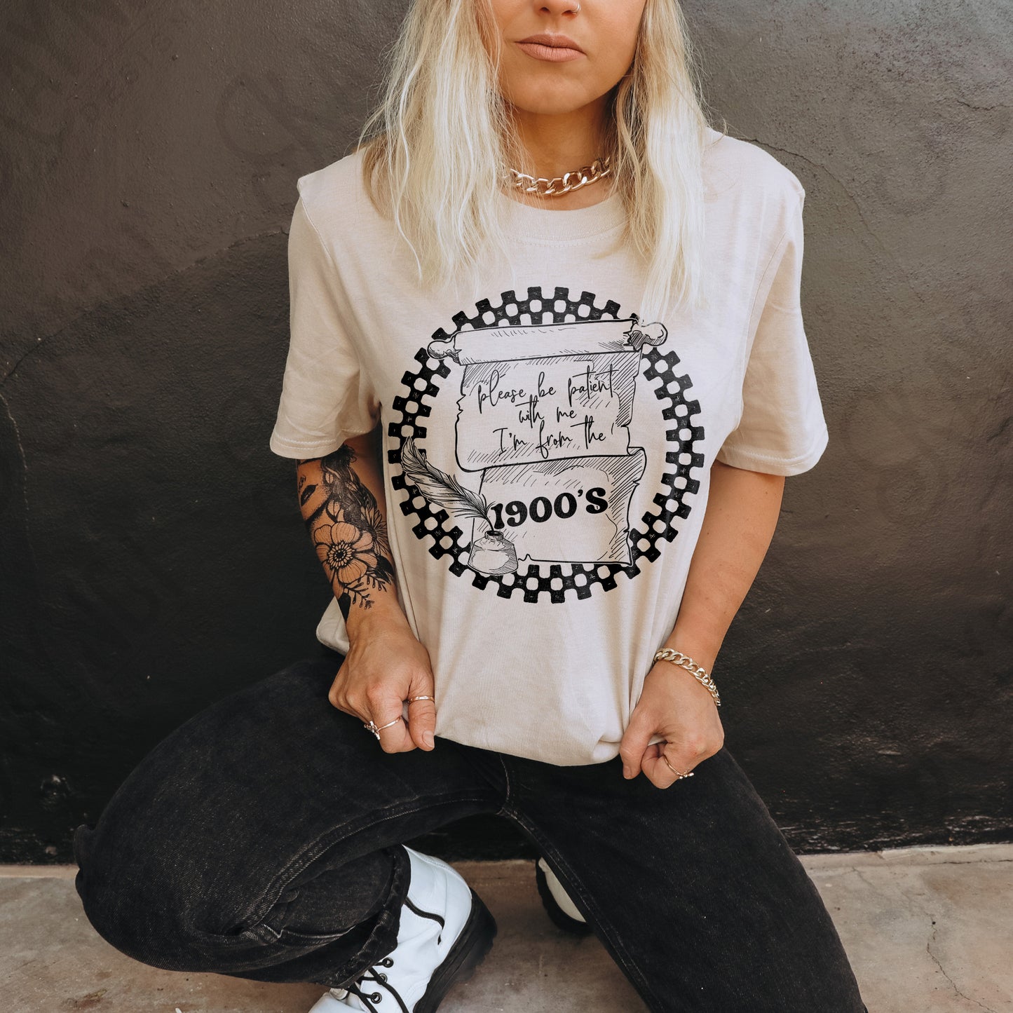 I'm From the 1900s Sublimation Design PNG Digital Download Printable Funny Checkered Sarcastic