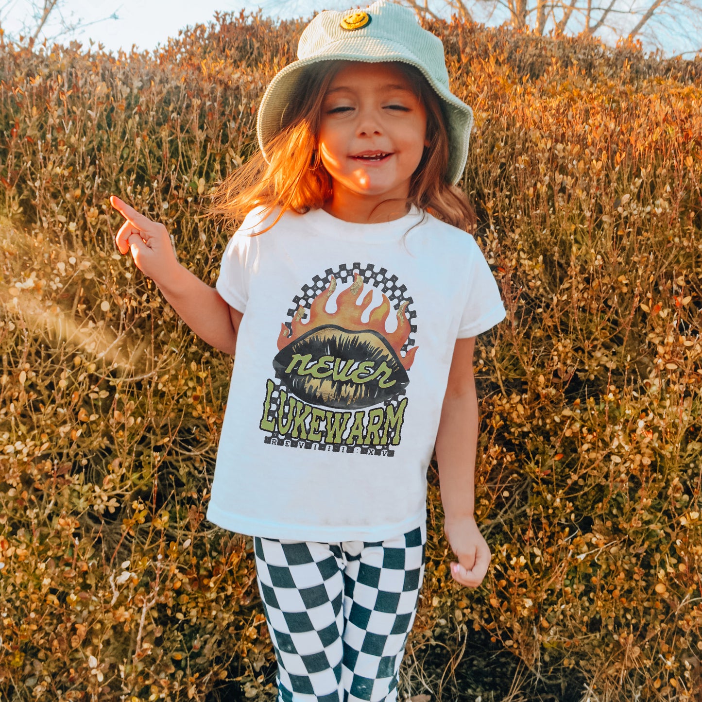 Never Lukewarm Sublimation Design PNG Digital Download Printable Faith Fire Checkered Rock