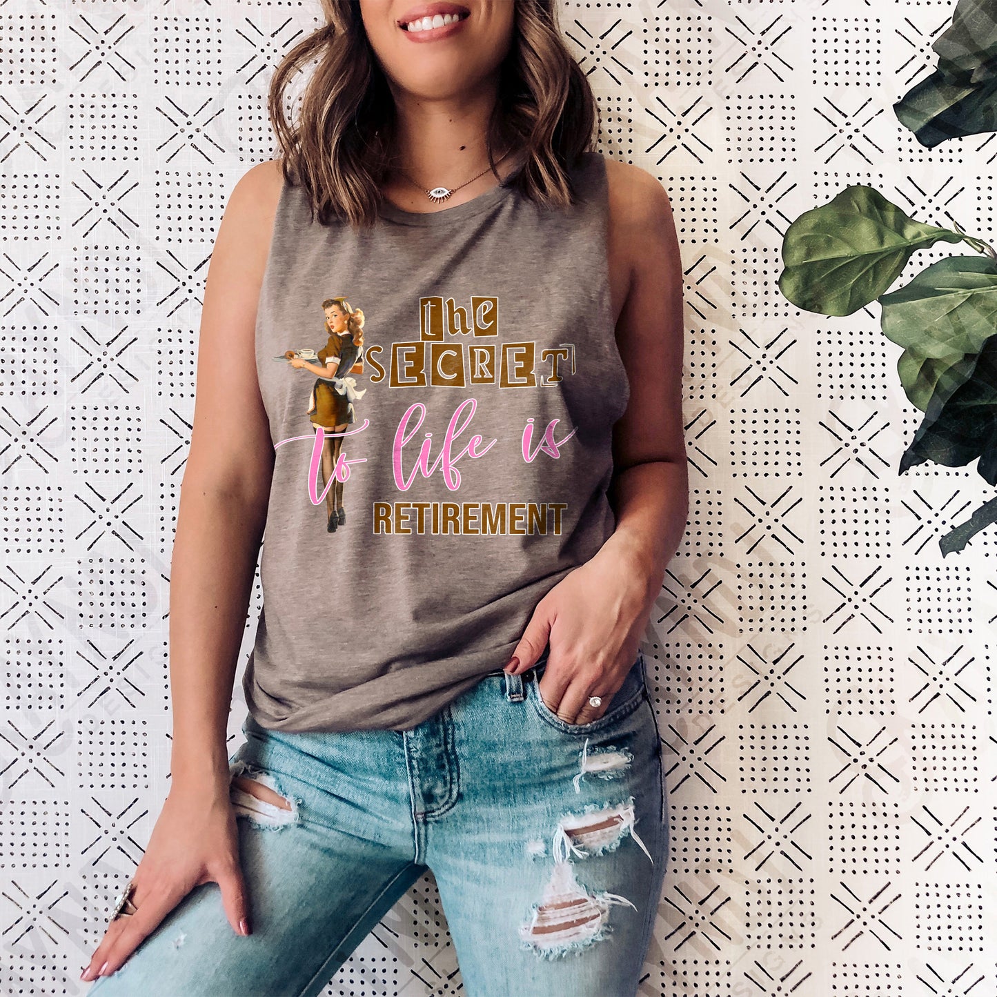 The Secret to Life Sublimation Design PNG Digital Download Printable Western Girly Cowgirl