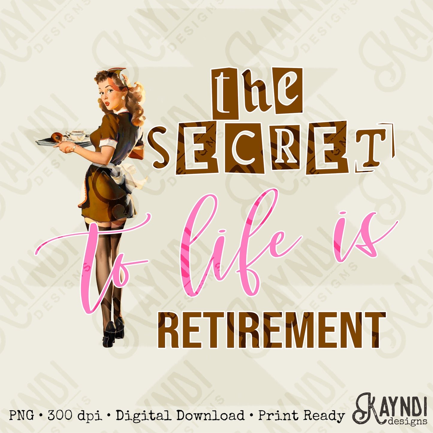 The Secret to Life Sublimation Design PNG Digital Download Printable Western Girly Cowgirl