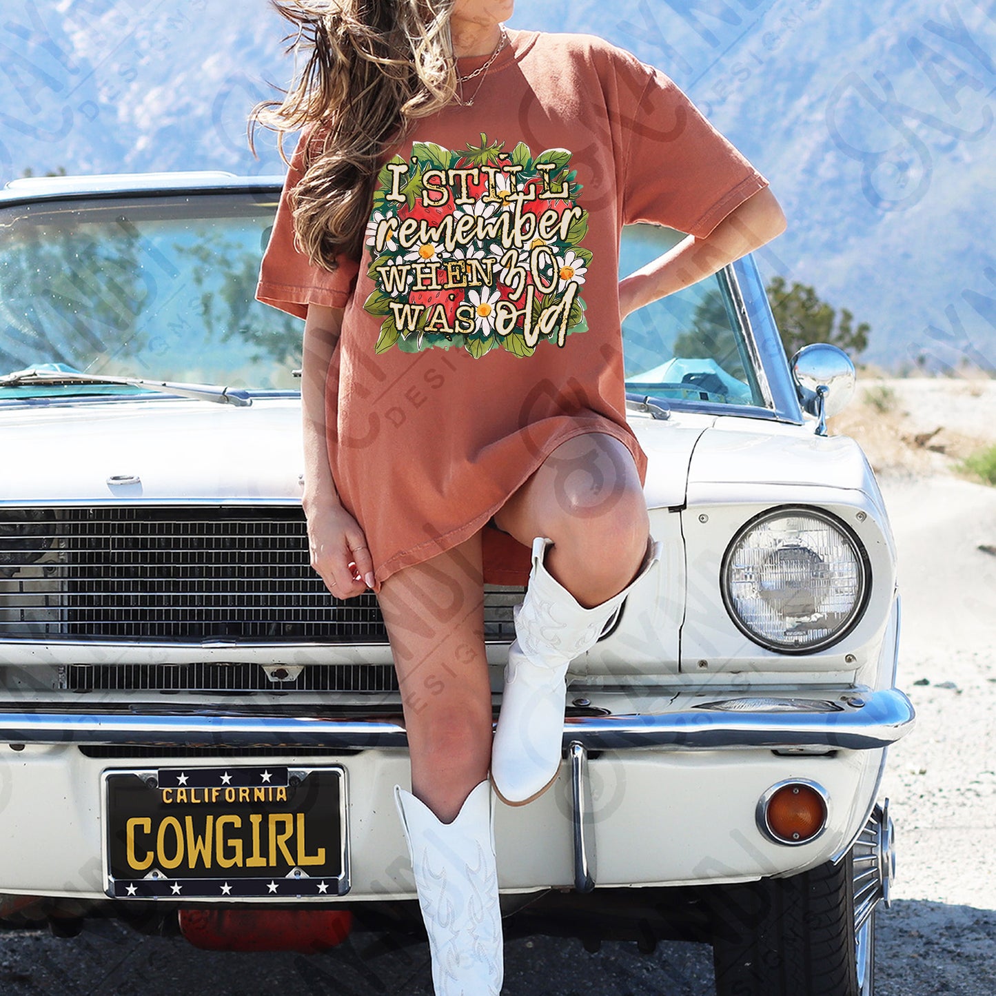 When 30 Was Old Sublimation Design PNG Digital Download Printable Funny Flowers Strawberries