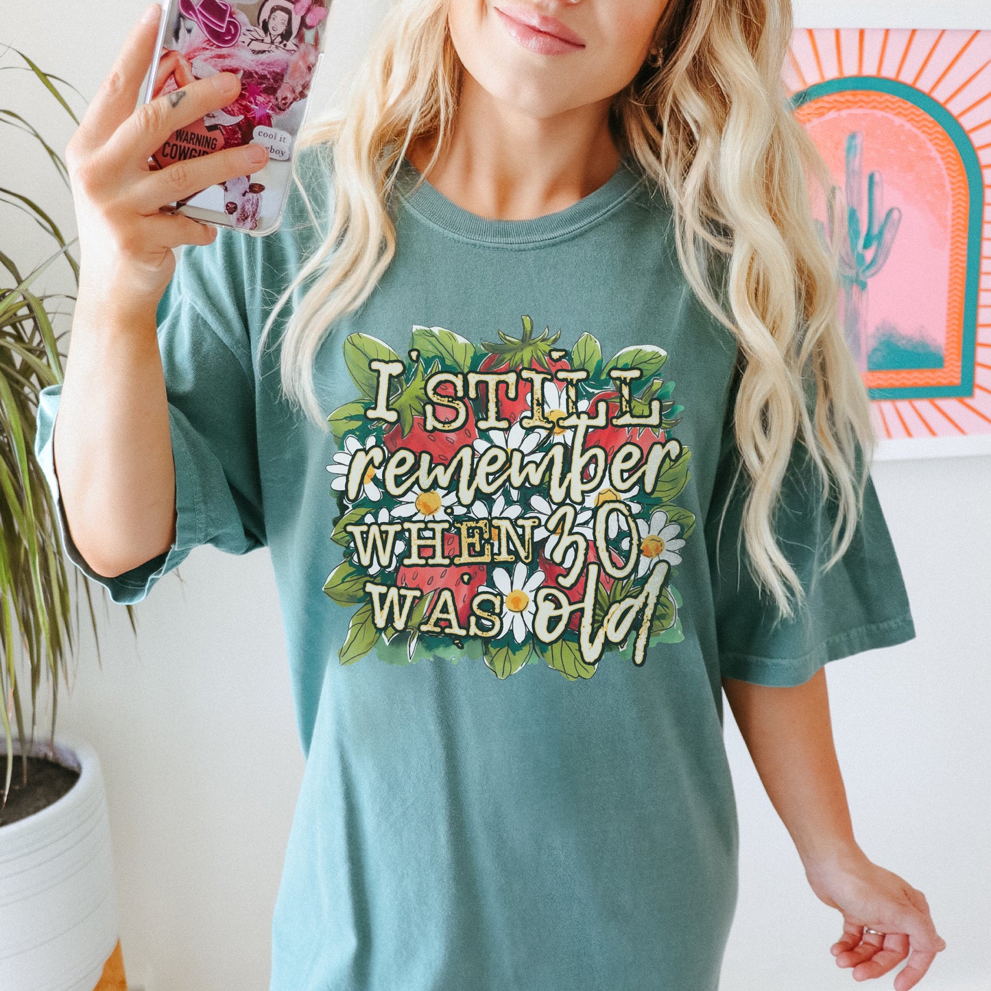 When 30 Was Old Sublimation Design PNG Digital Download Printable Funny Flowers Strawberries