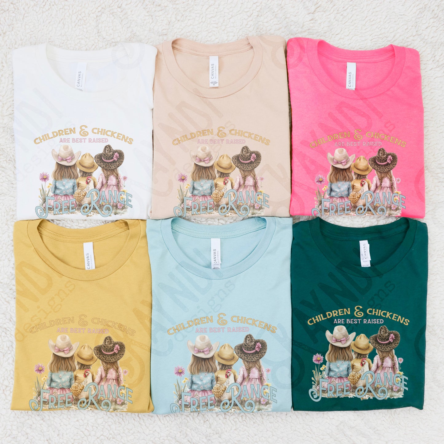 Children and Chickens Sublimation Design PNG Digital Download Printable Vintage Girly Kids Free Range