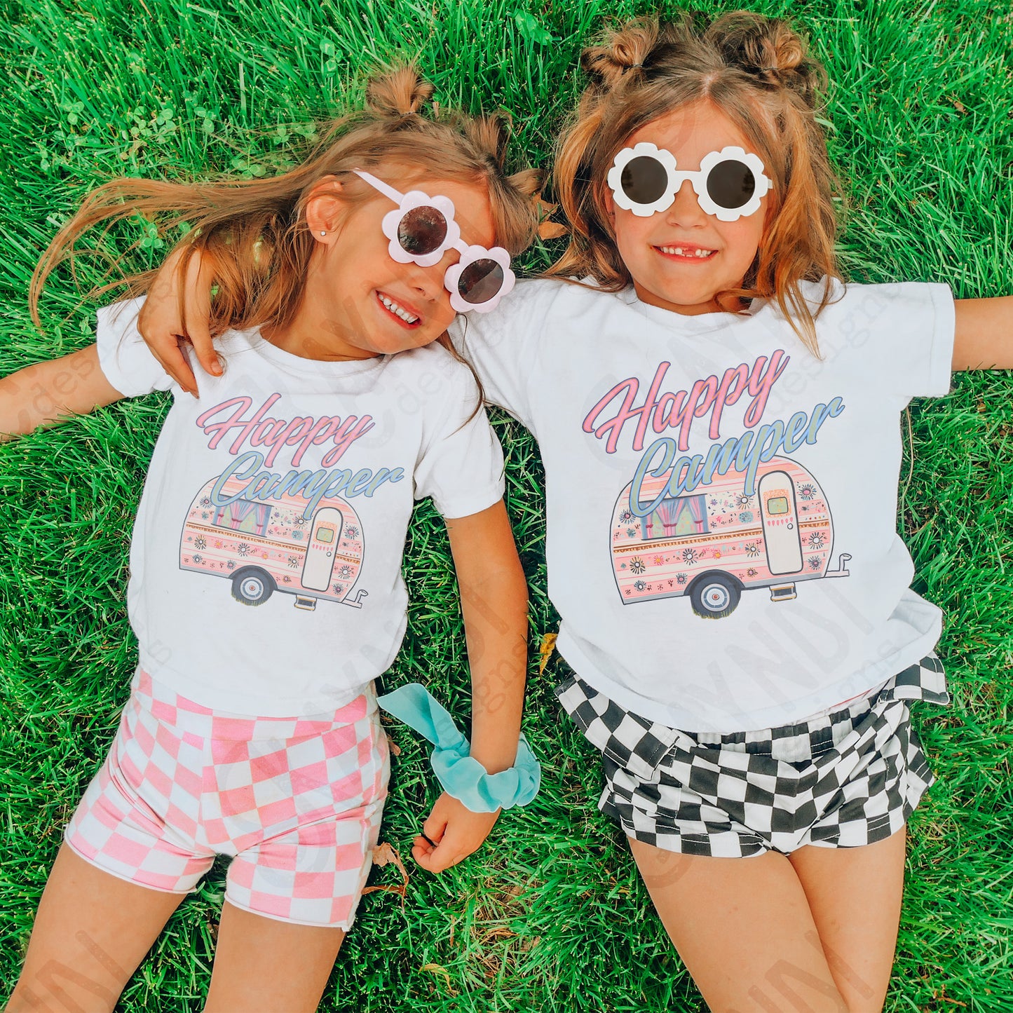 Happy Camper Sublimation Design PNG Digital Download Printable Vintage Summer Camping RV