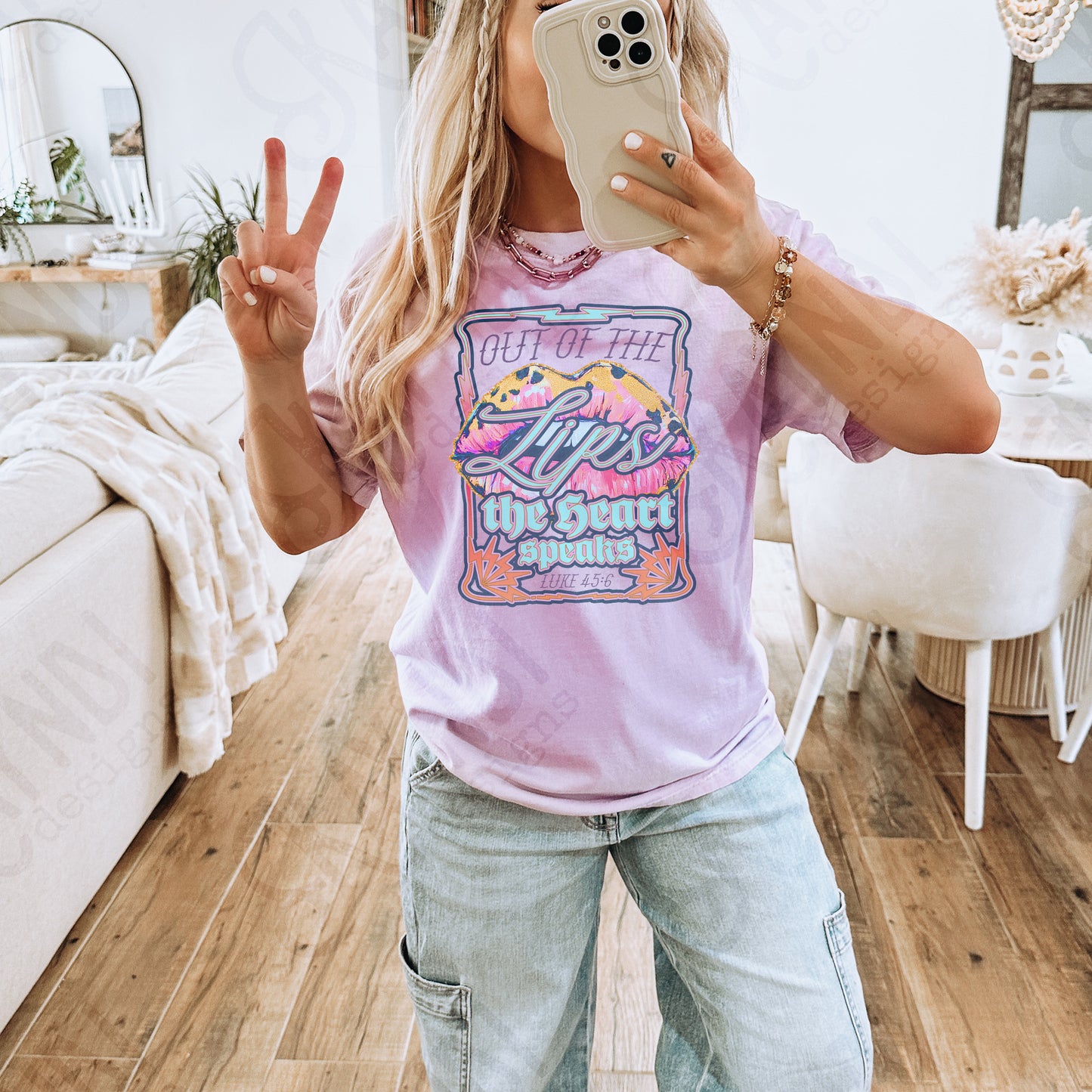 Out of the Lips Sublimation Design PNG Digital Download Printable Faith Bible Verse Vintage