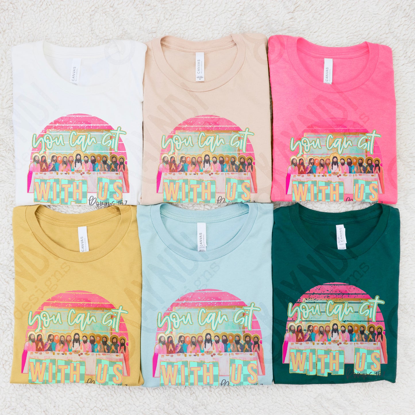 You Can Sit With Us Sublimation Design PNG Digital Download Printable Faith Last Supper Jesus