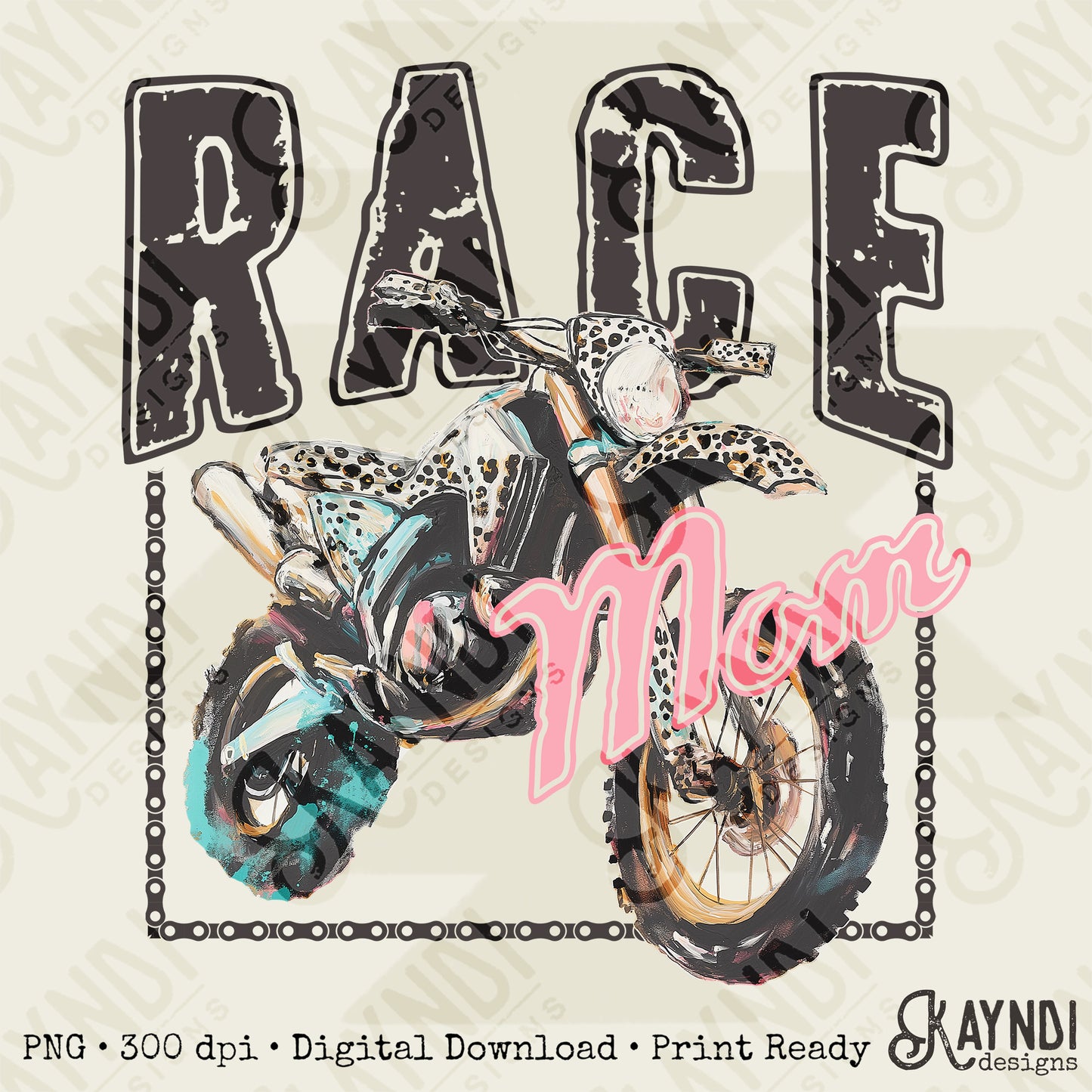 Race Mom Sublimation Design PNG Digital Download Printable Dirt Bike Pastel