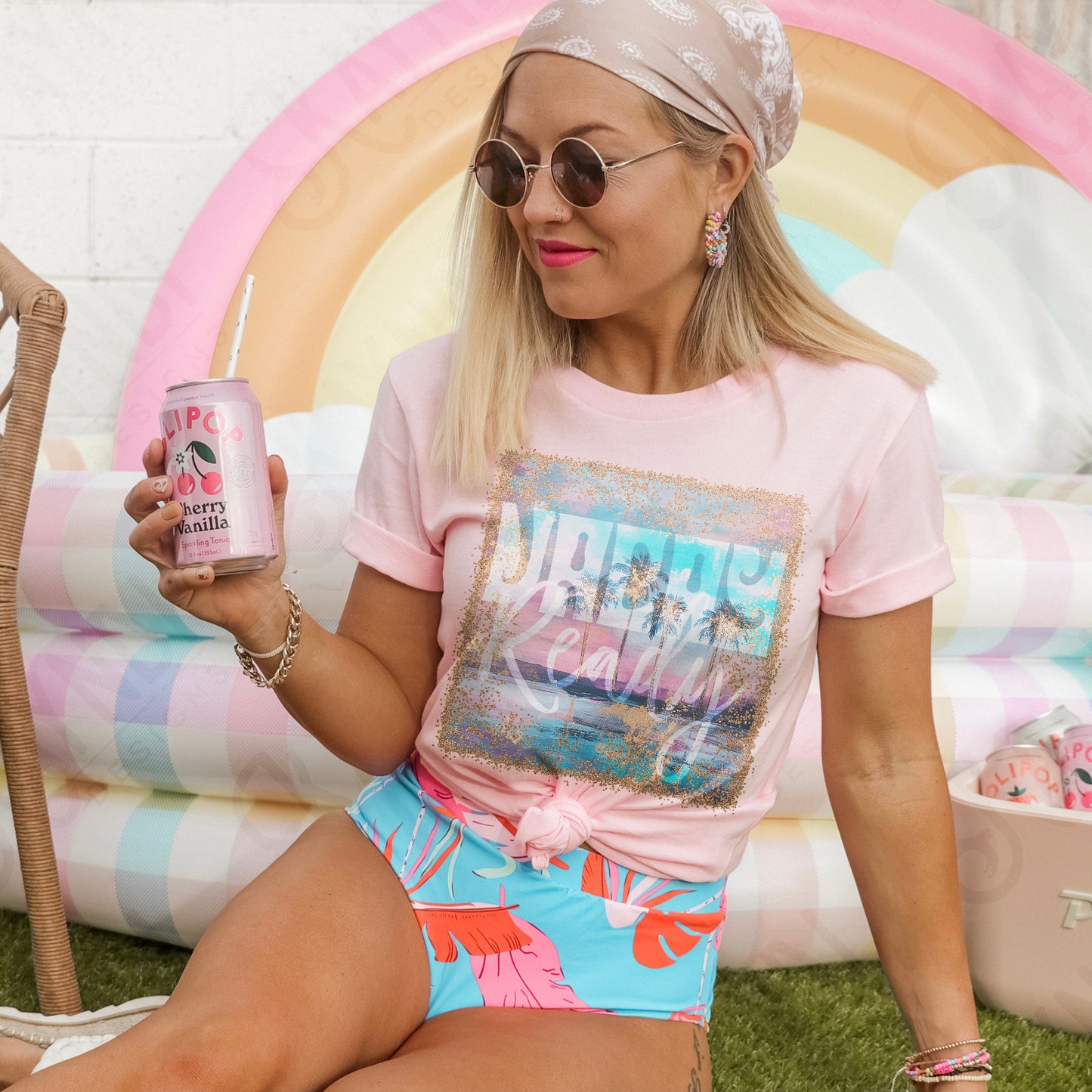 Vacay Ready Sublimation Design PNG Digital Download Printable Summer Beach Coast