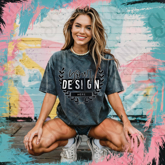 AI Assisted Acid Wash 2 High Quality JPG File Mock-up