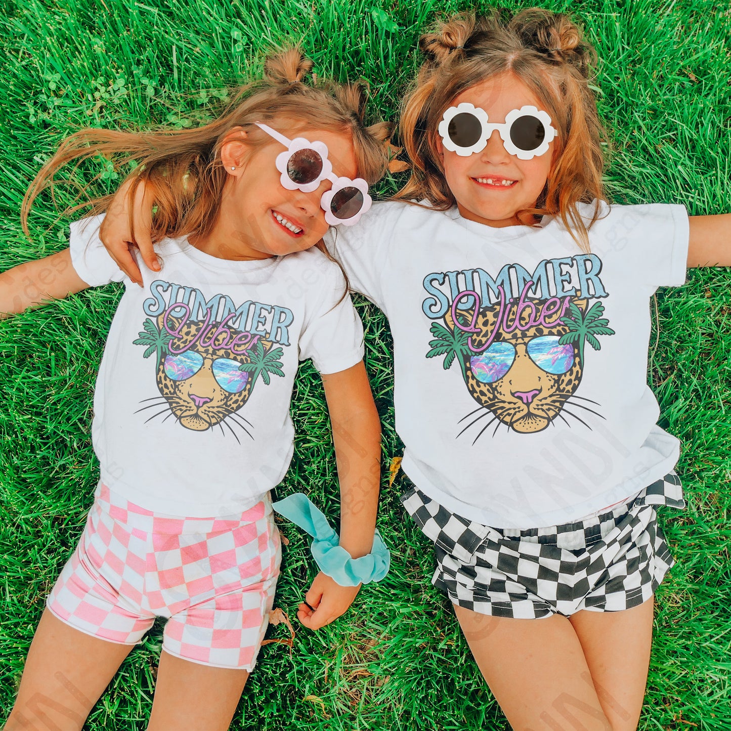 Summer Vibes Sublimation Design PNG Digital Download Printable Cheetah Palm Trees