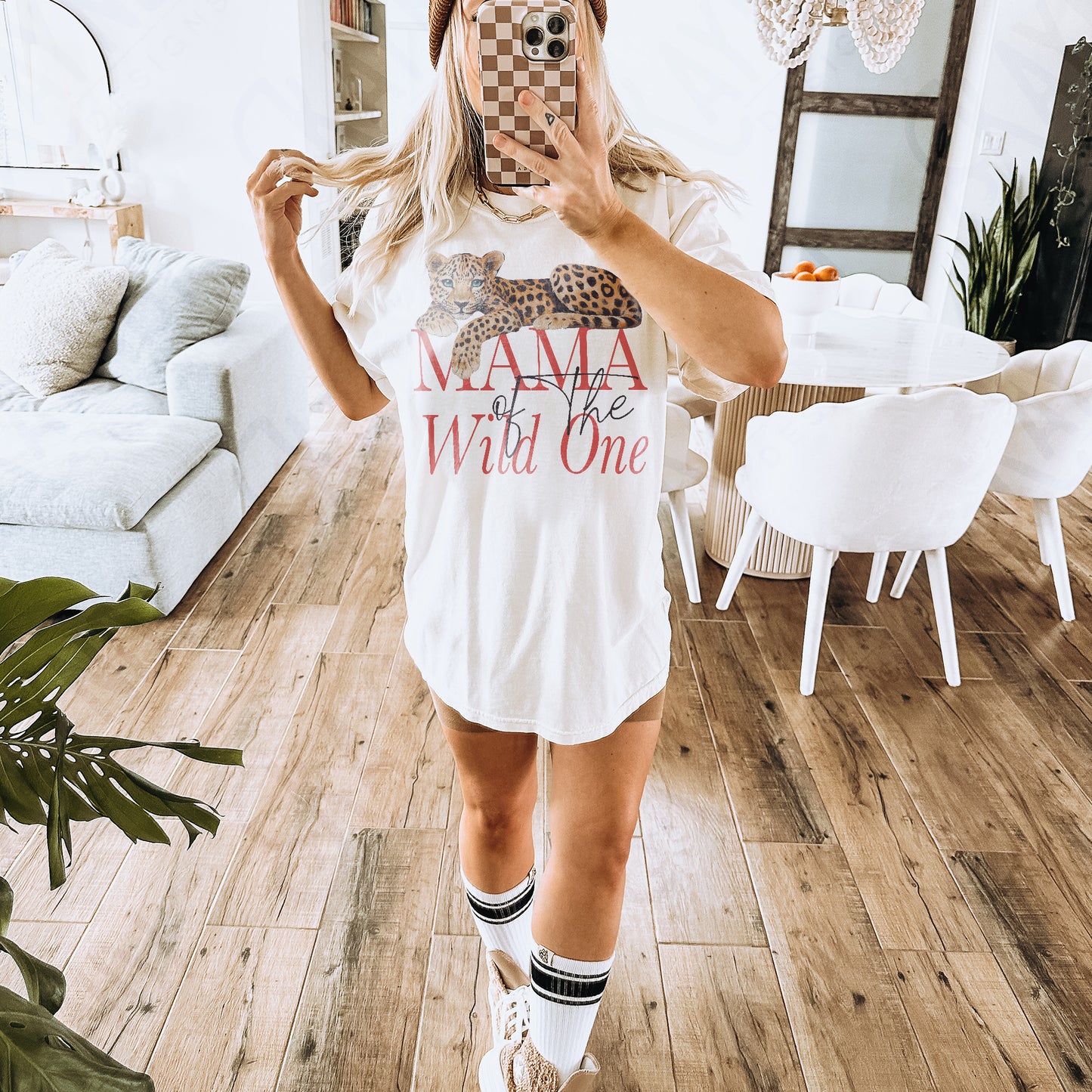 Wild One Mama Sublimation Design PNG Digital Download Printable Cheetah