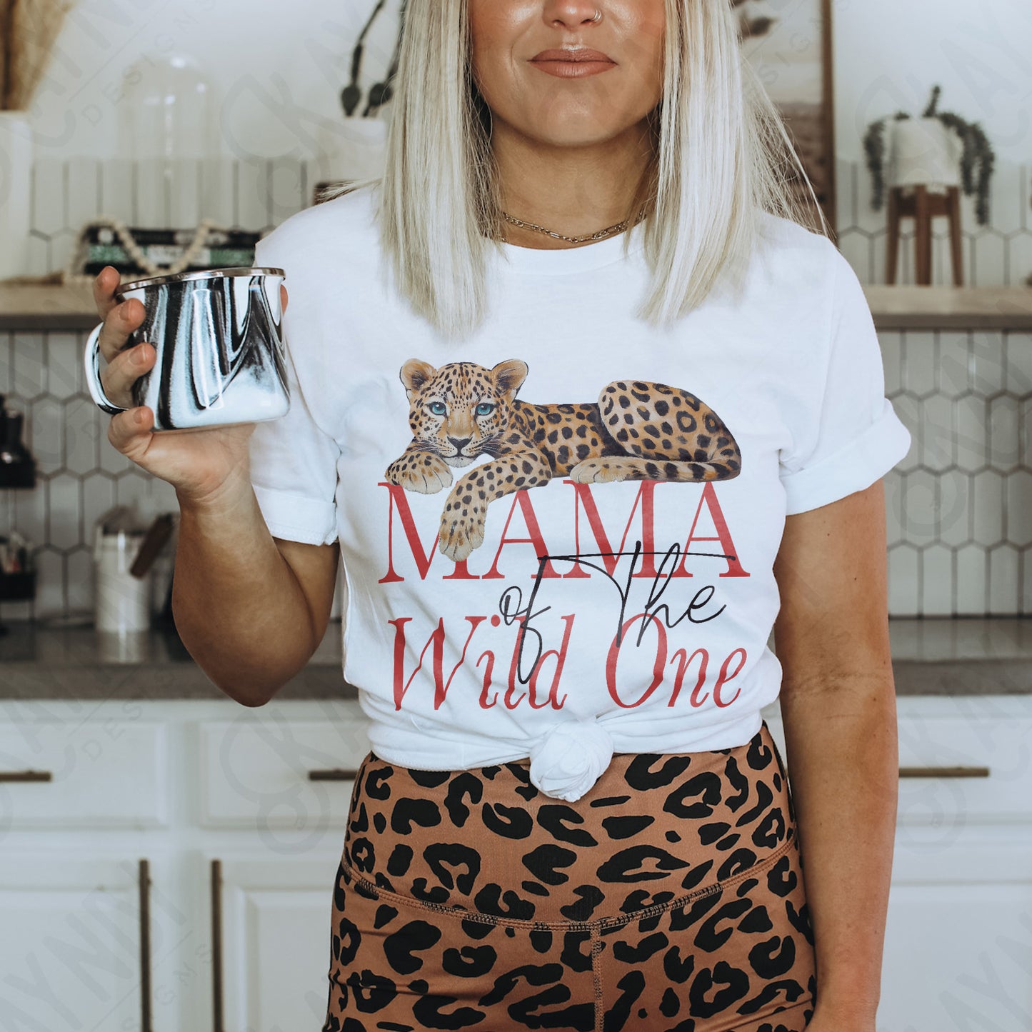 Wild One Mama Sublimation Design PNG Digital Download Printable Cheetah
