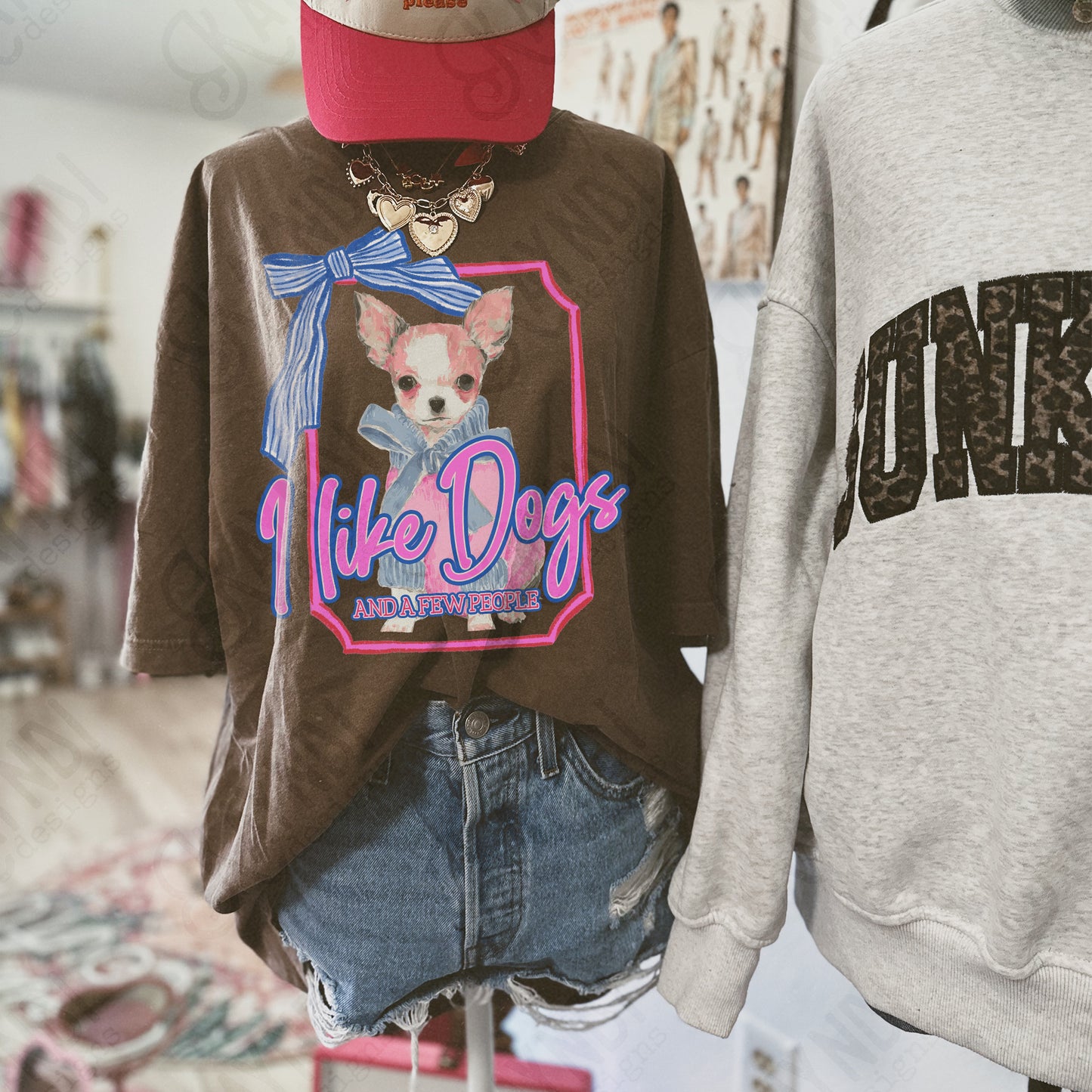 I Like Dogs and a Few People Chihuahua PNG Digiral Download Sublimation DTF Print