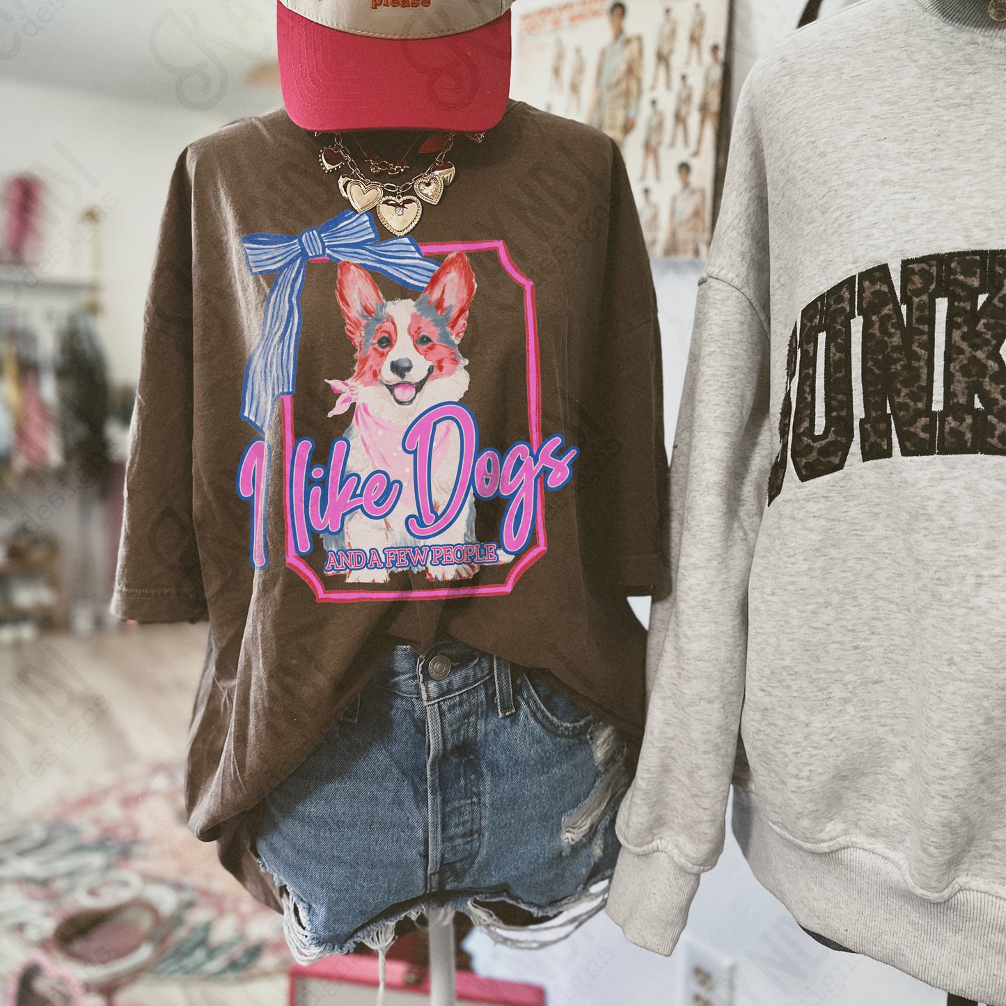 I Like Dogs and a Few People Corgi PNG Digiral Download Sublimation DTF Print