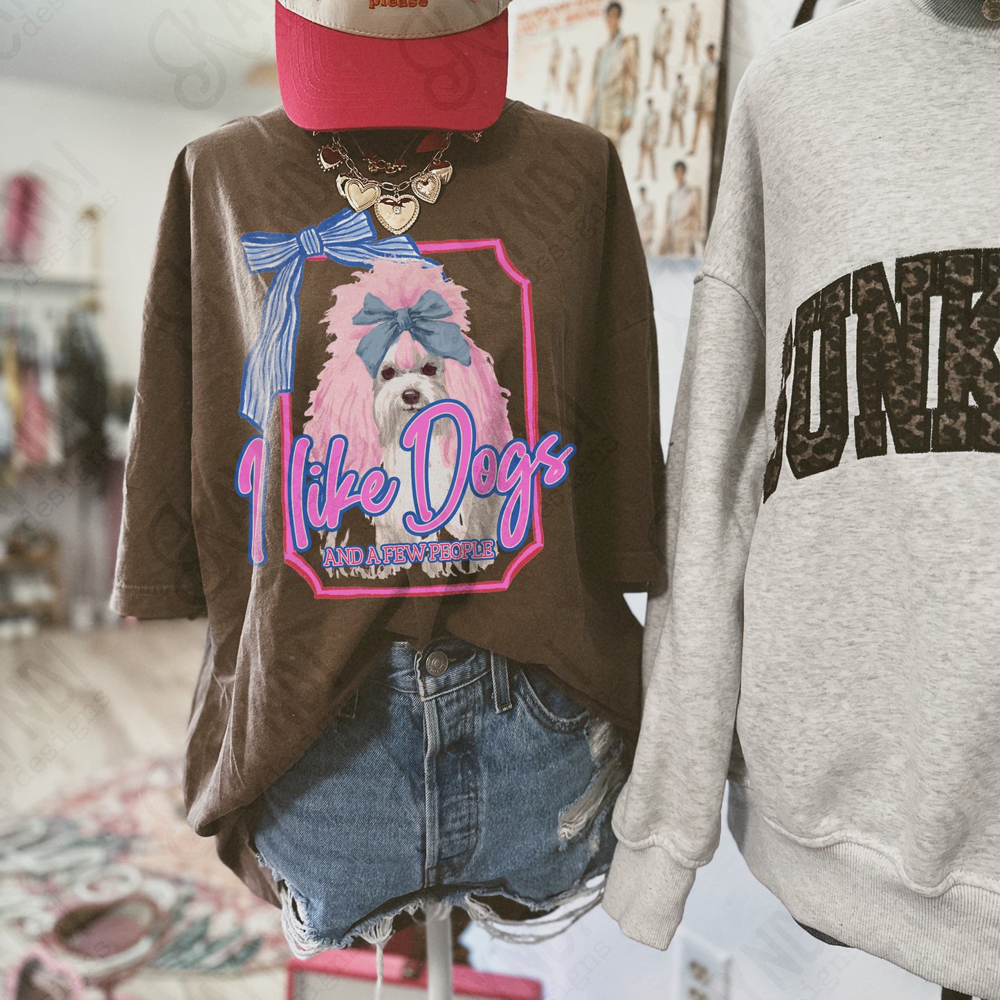 I Like Dogs and a Few People Shih Tzu PNG Digiral Download Sublimation DTF Print