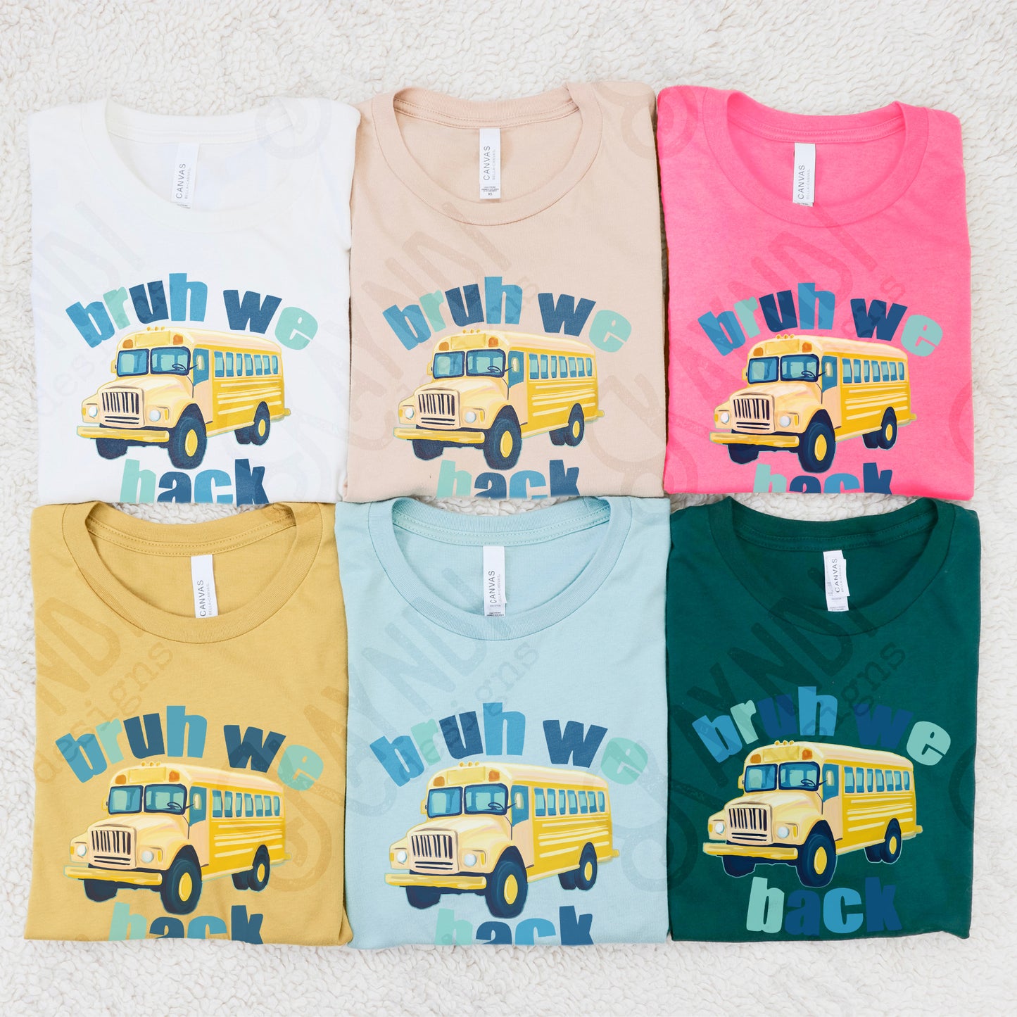 Bruh We Back Blue Sublimation Design PNG Digital Download Printable Boys School Bus