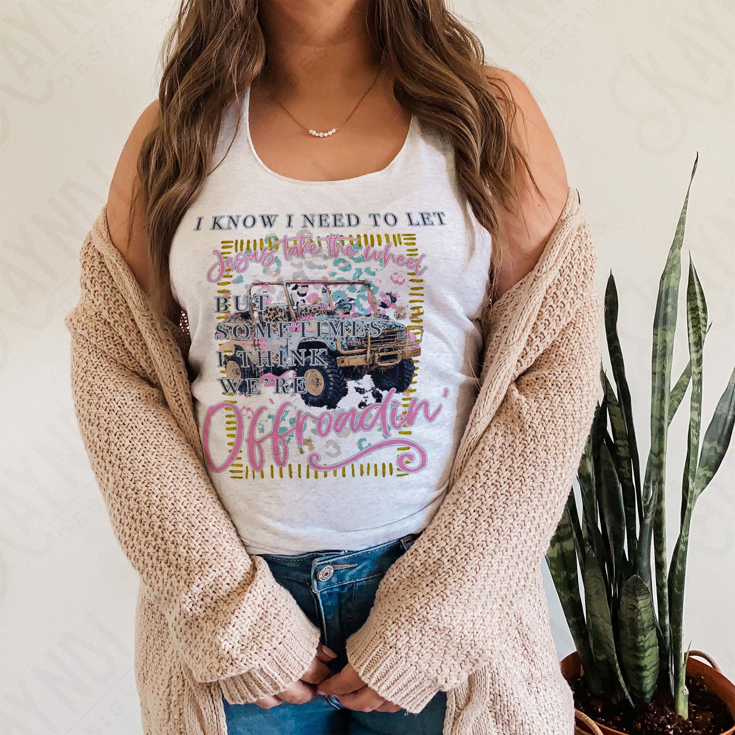 Offroadin Sublimation Design PNG Digital Download Cheetah Jeep