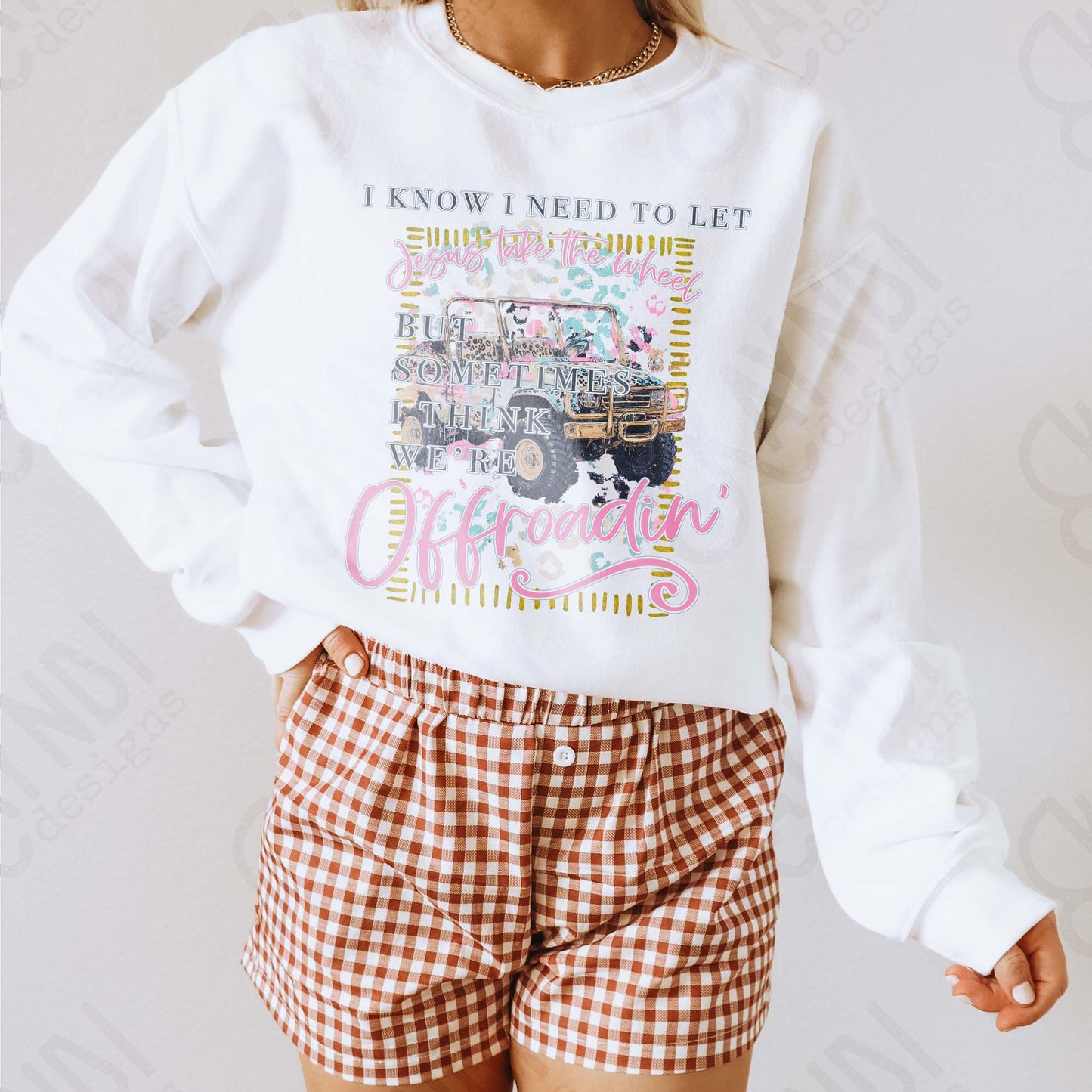 Offroadin Sublimation Design PNG Digital Download Cheetah Jeep