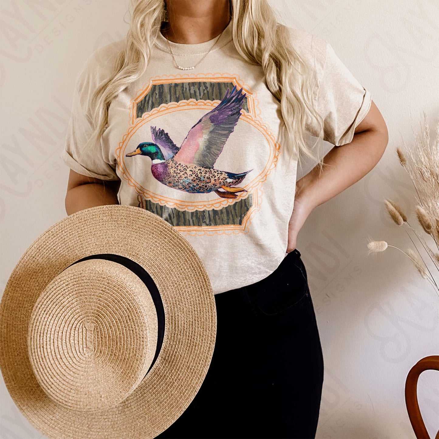 Duck Camo 2 Sublimation Design PNG Digital Download Printable Vintage Pocket Design Hunting