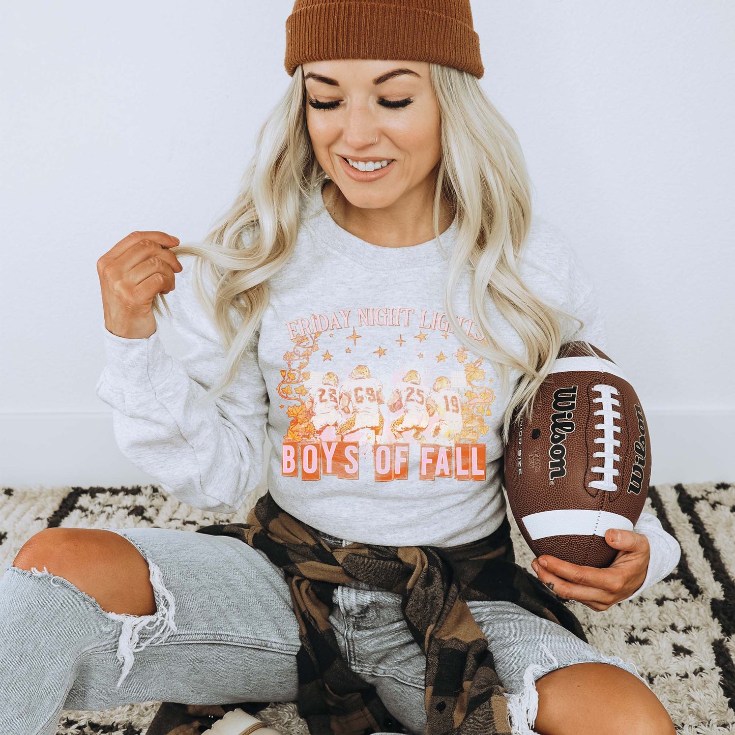Friday Night Lights Orange Sublimation Design PNG Digital Download Printable Football Sports Vintage