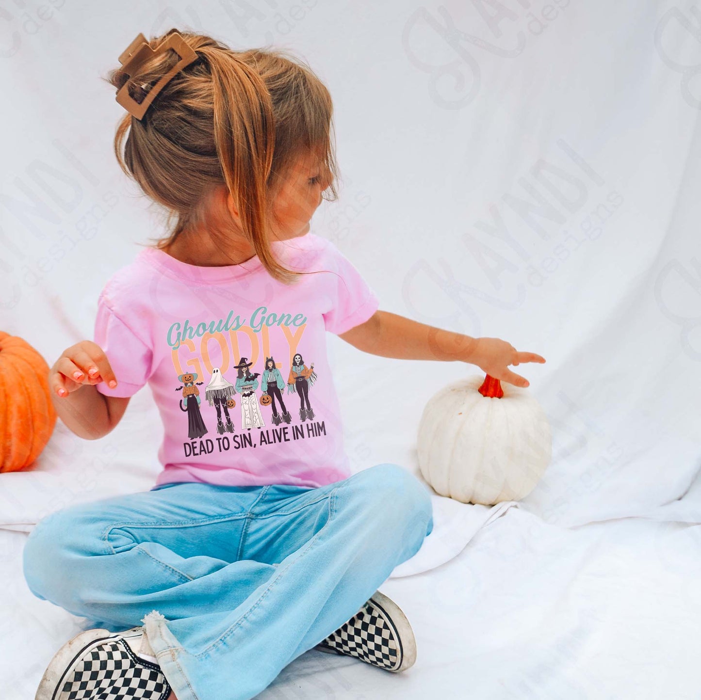 Ghouls Gone Godly Sublimation Design PNG Digital Download Faith Halloween Christian