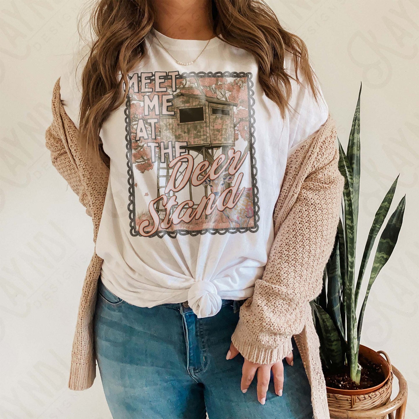 Meet Me at the Deer Stand Sublimation Design PNG Digital Download Country Hunting Camo