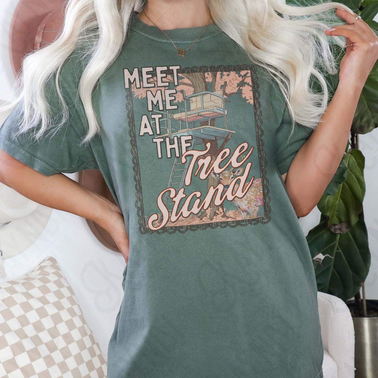 Meet Me at the Tree Stand Sublimation Design PNG Digital Download Country Hunting Camo