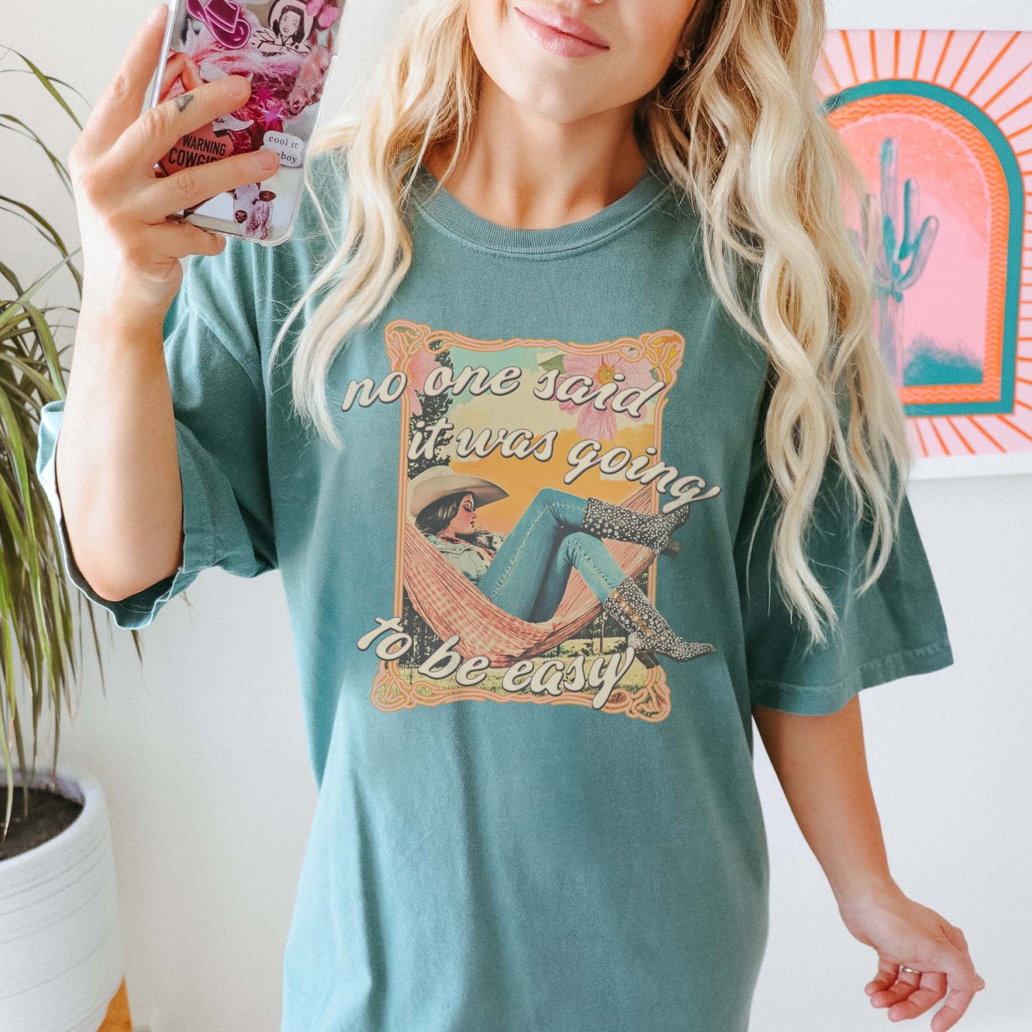 No One Said Sublimation Design PNG Digital Download Western Cowgirl Hammock